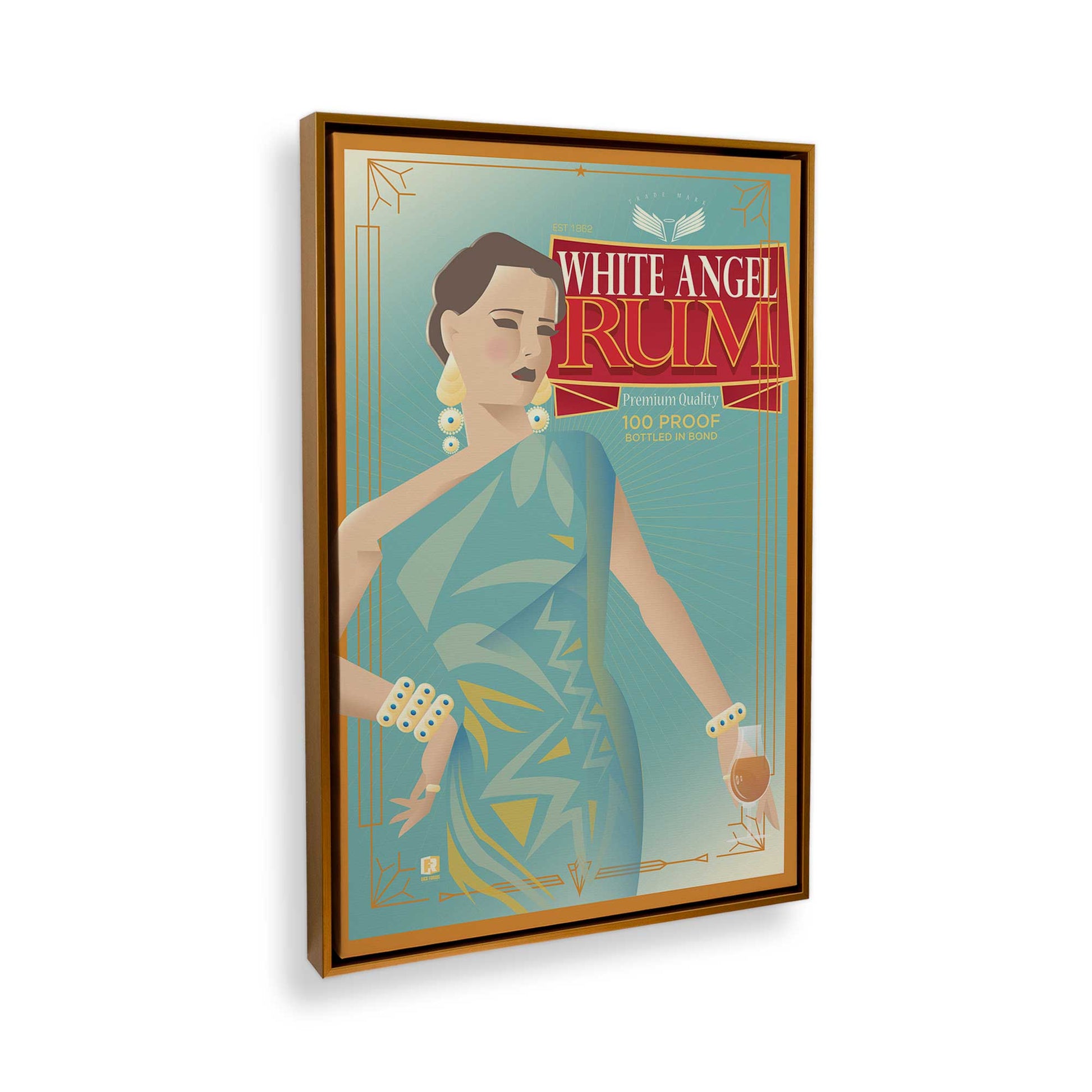 [Color:Polished Gold], Picture of the corner of the art