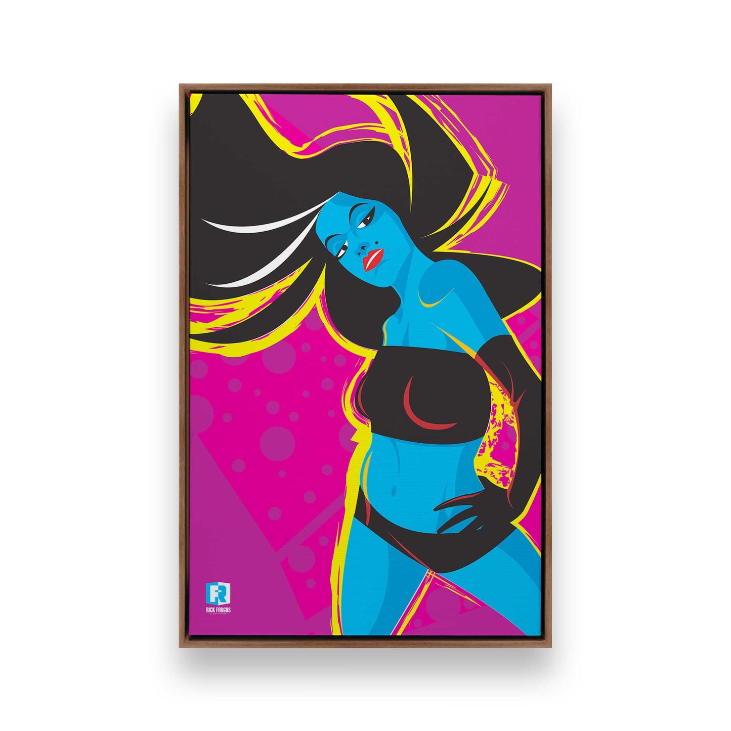 [Color:Walnut], Picture of art in a Walnut frame