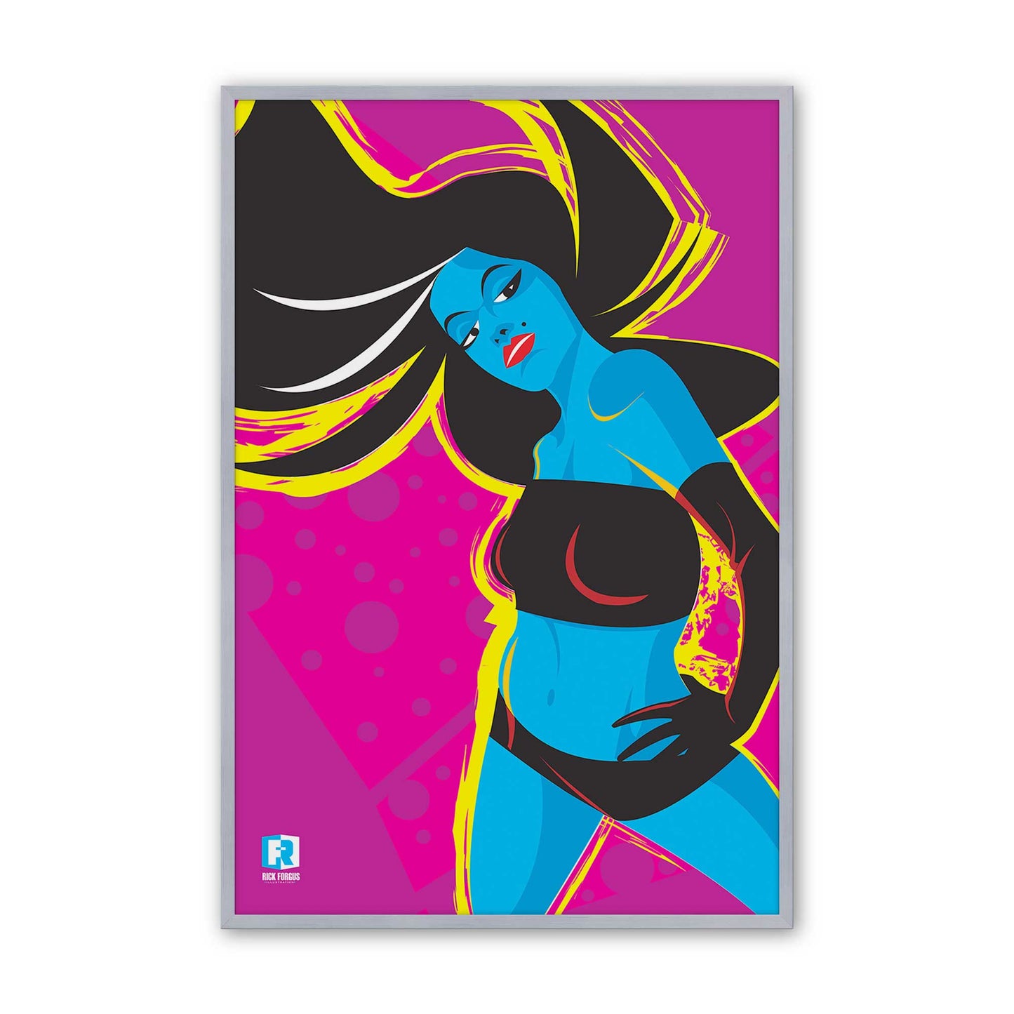 [Color:Polished Chrome], Picture of art in a Polished Chrome frame