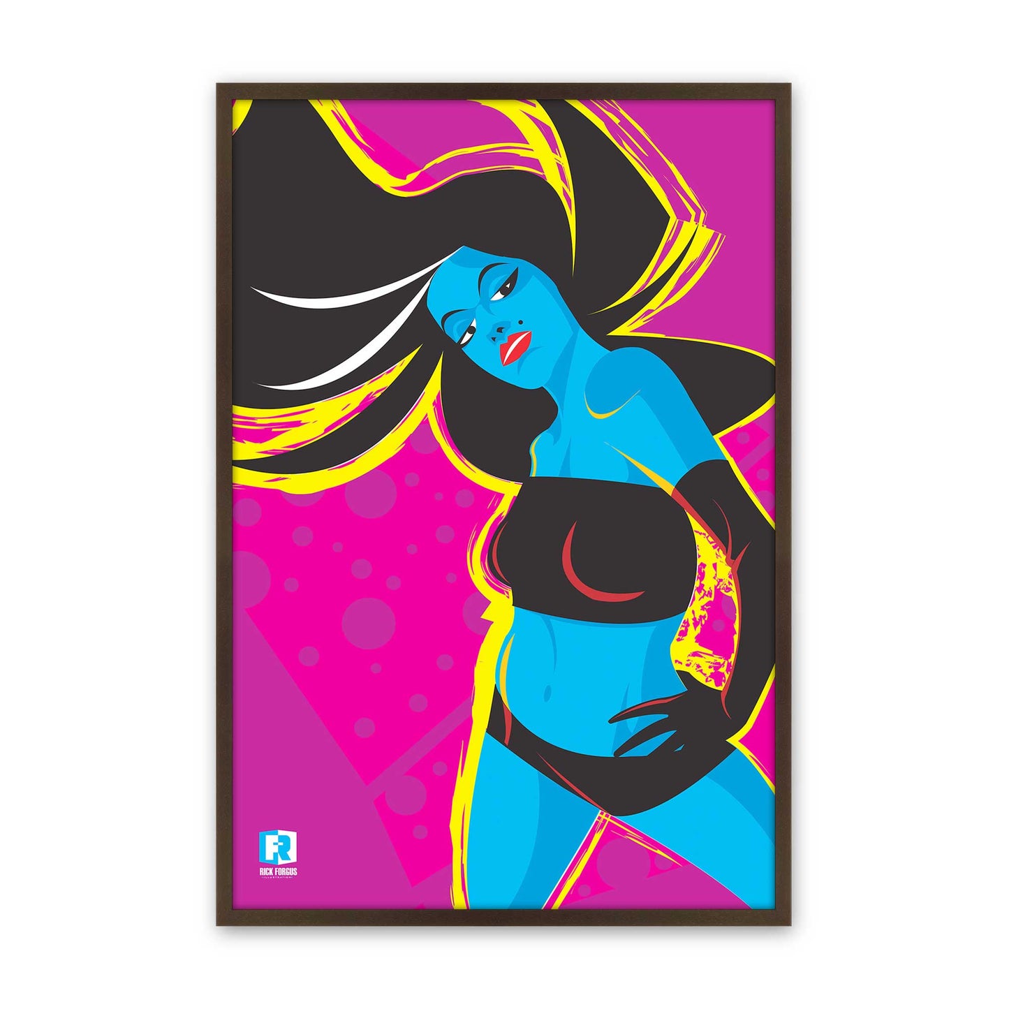 [Color:Belvinder Brown], Picture of art in a Belvinder Brown frame
