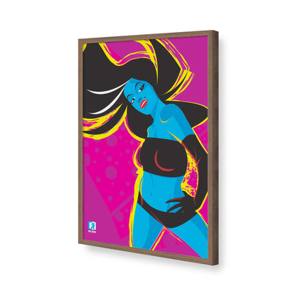 [Color:Walnut], Picture of art in a Walnut frame of the corner