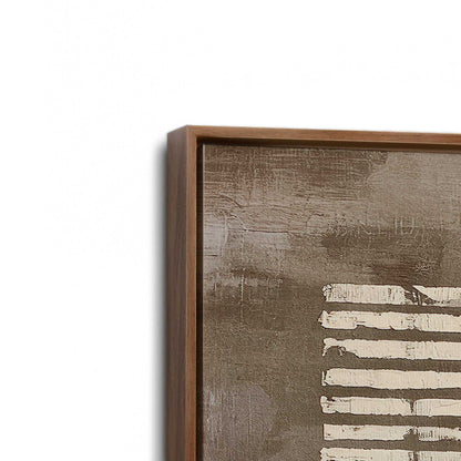 [Color:Walnut], Picture of art in a Walnut frame at an angle