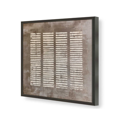 [Color:Satin Black], Picture of art in a Satin Black frame of the corner