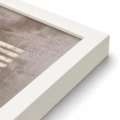 [Color:Opaque White], Picture of art in a Opaque White frame at an angle