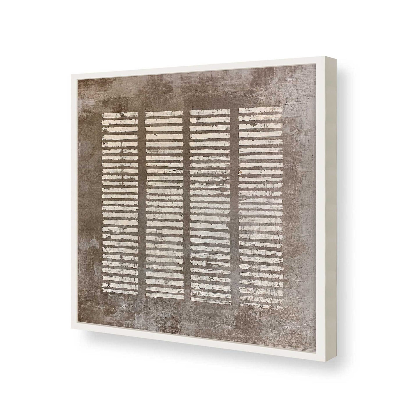 [Color:Opaque White], Picture of art in a Opaque White frame of the corner