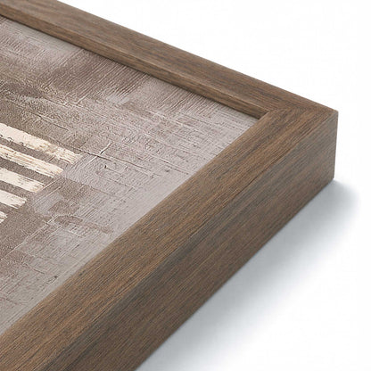 [Color:Walnut], Picture of art in a Walnut frame at an angle