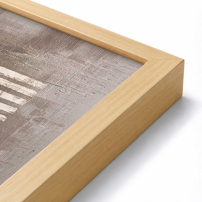 [Color:American Maple], Picture of art in a American Maple frame at an angle