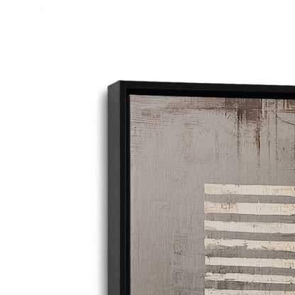 [Color:Satin Black], Picture of art in a Satin Black frame at an angle