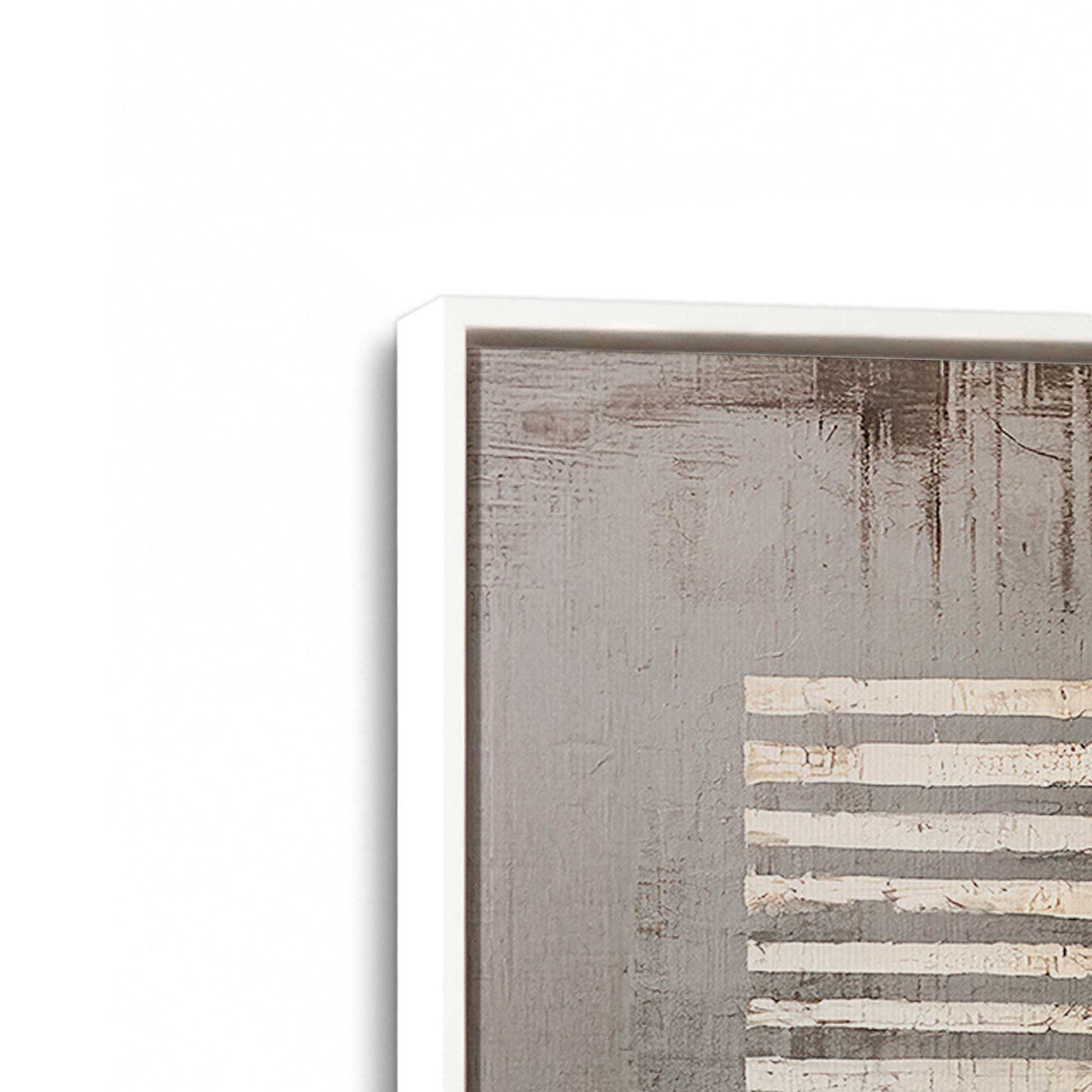 [Color:Opaque White], Picture of art in a White frame at an angle