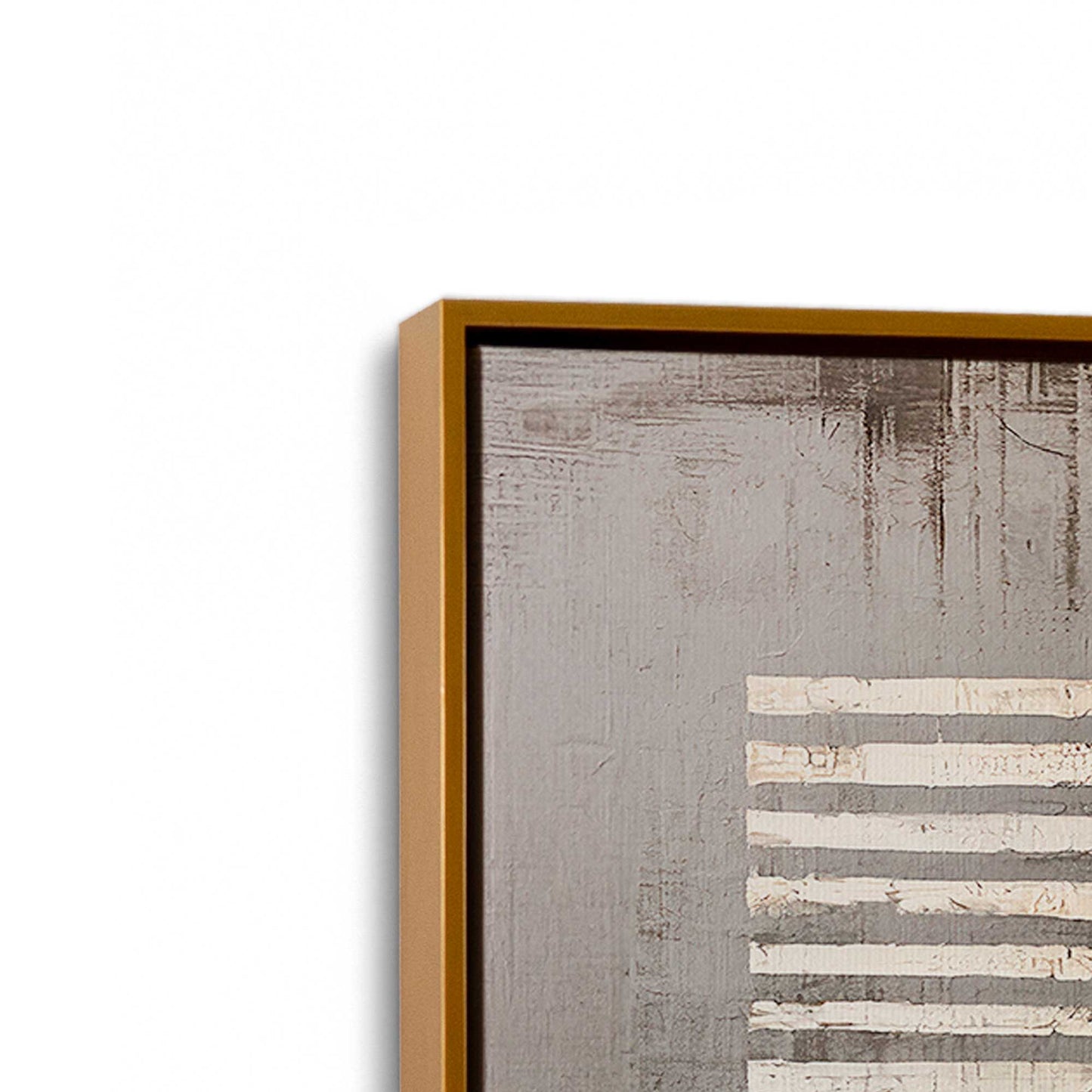 [Color:Polished Gold], Picture of art in a Polished Gold frame at an angle