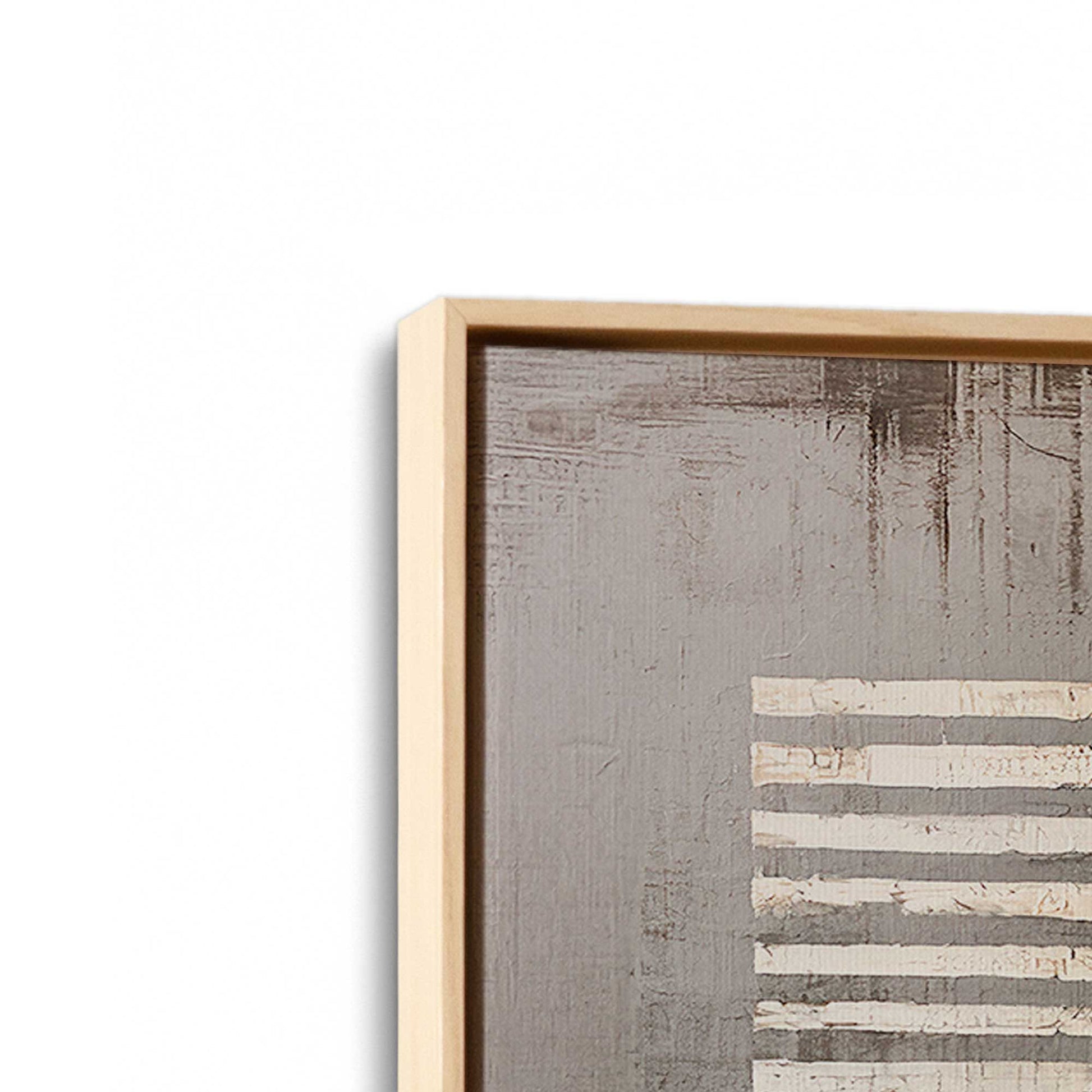 [Color:American Maple], Picture of art in a American Maple frame at an angle