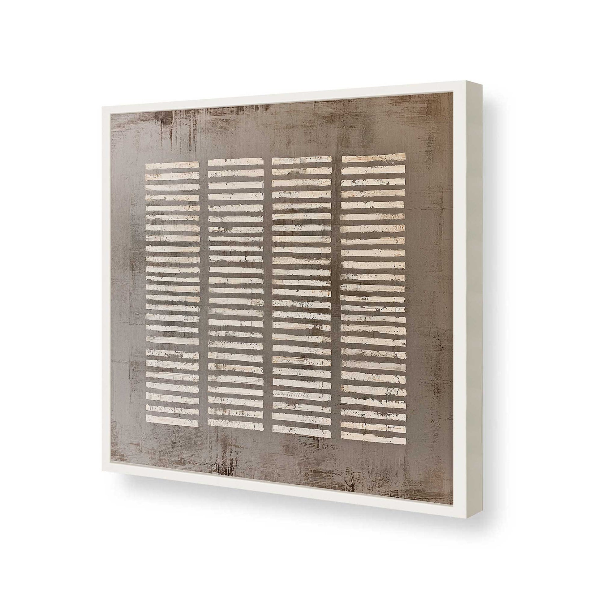 [Color:Opaque White], Picture of art in a Opaque White frame of the corner