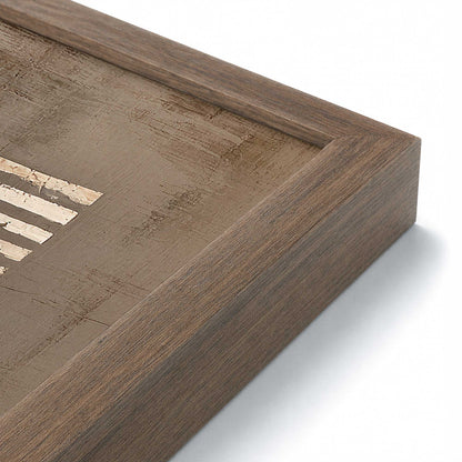 [Color:Walnut], Picture of art in a Walnut frame at an angle