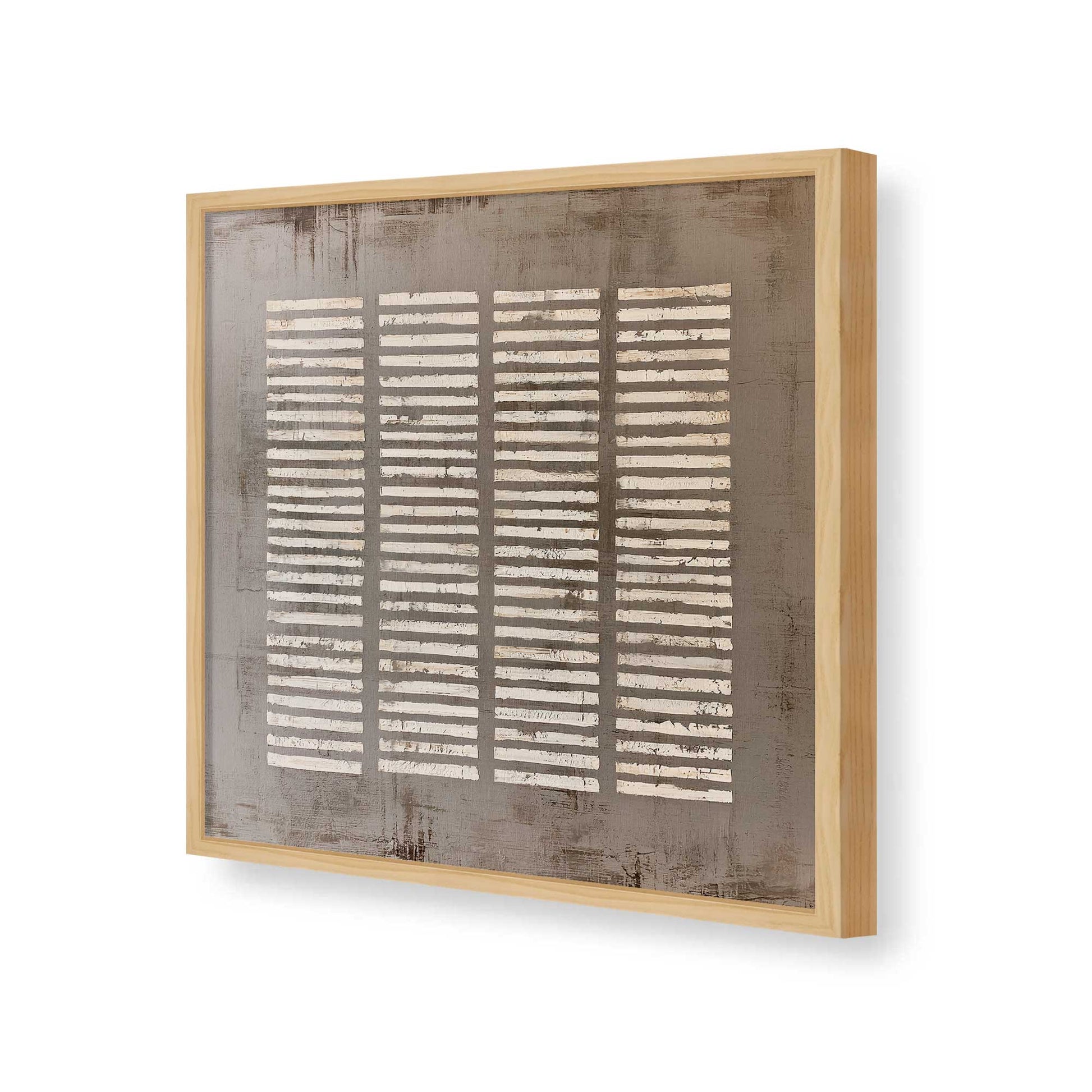 [Color:American Maple], Picture of art in a American Maple frame of the corner