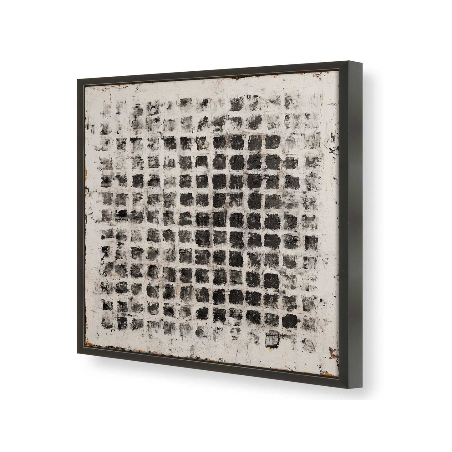 [Color:Satin Black], Picture of art in a Satin Black frame of the corner