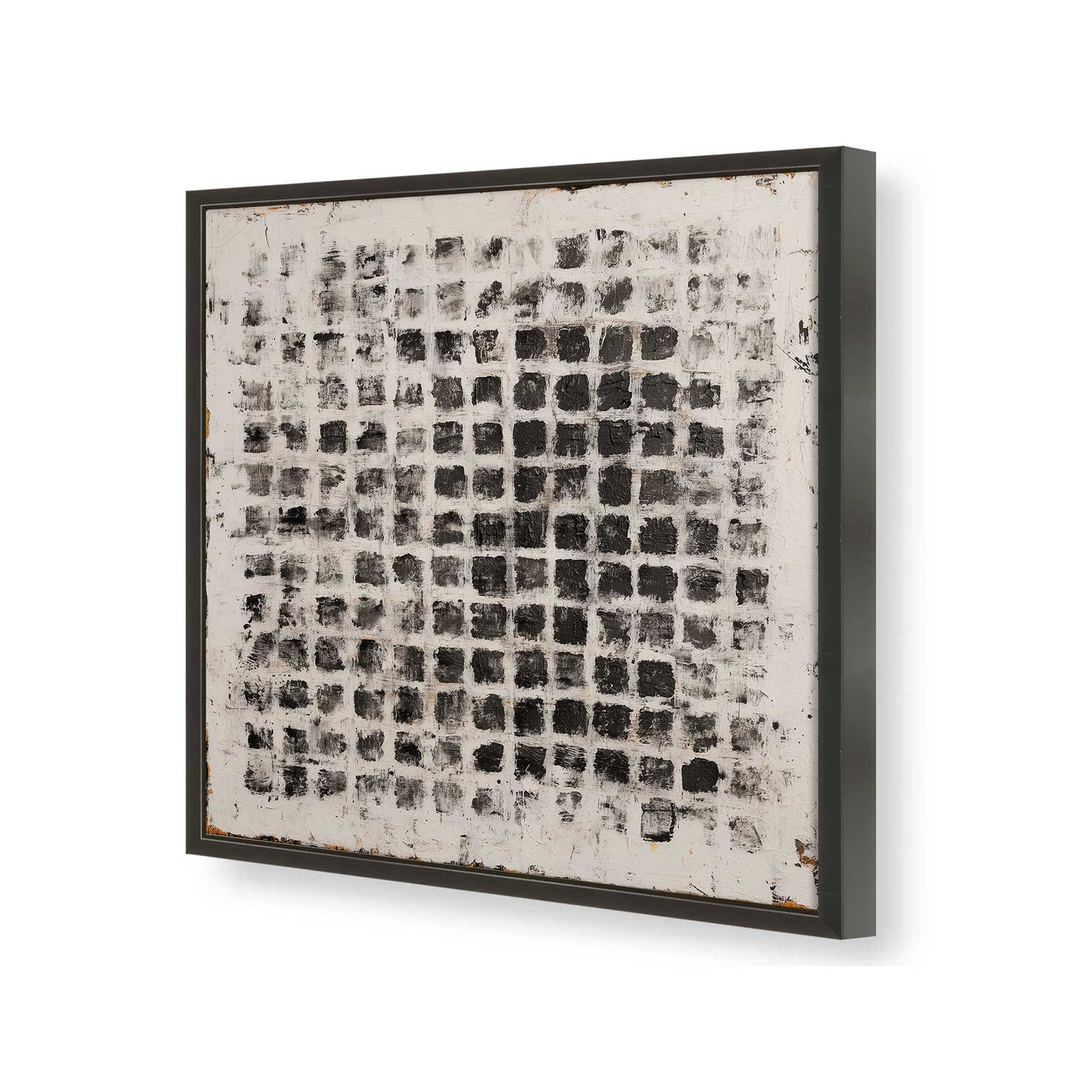[Color:Satin Black], Picture of art in a Satin Black frame of the corner