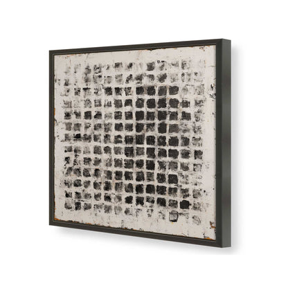 [Color:Satin Black], Picture of art in a Satin Black frame of the corner