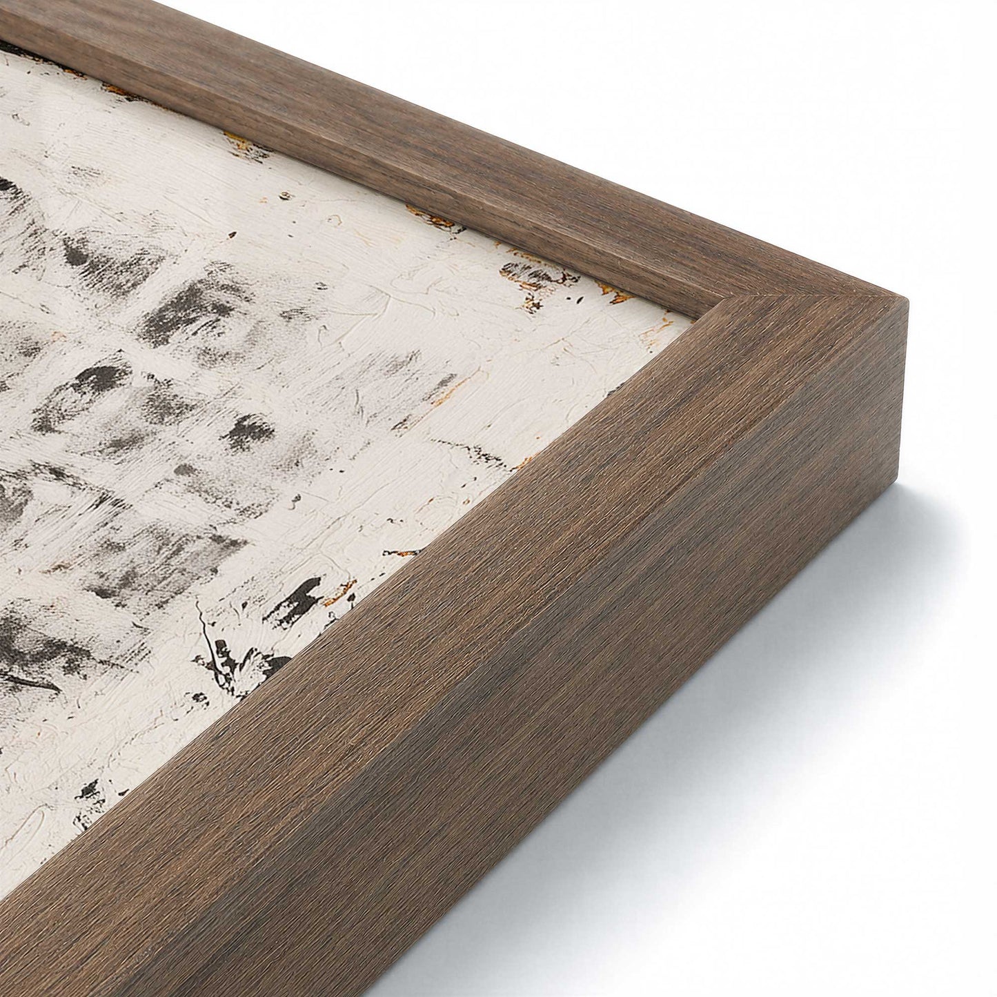 [Color:Walnut], Picture of art in a Walnut frame at an angle
