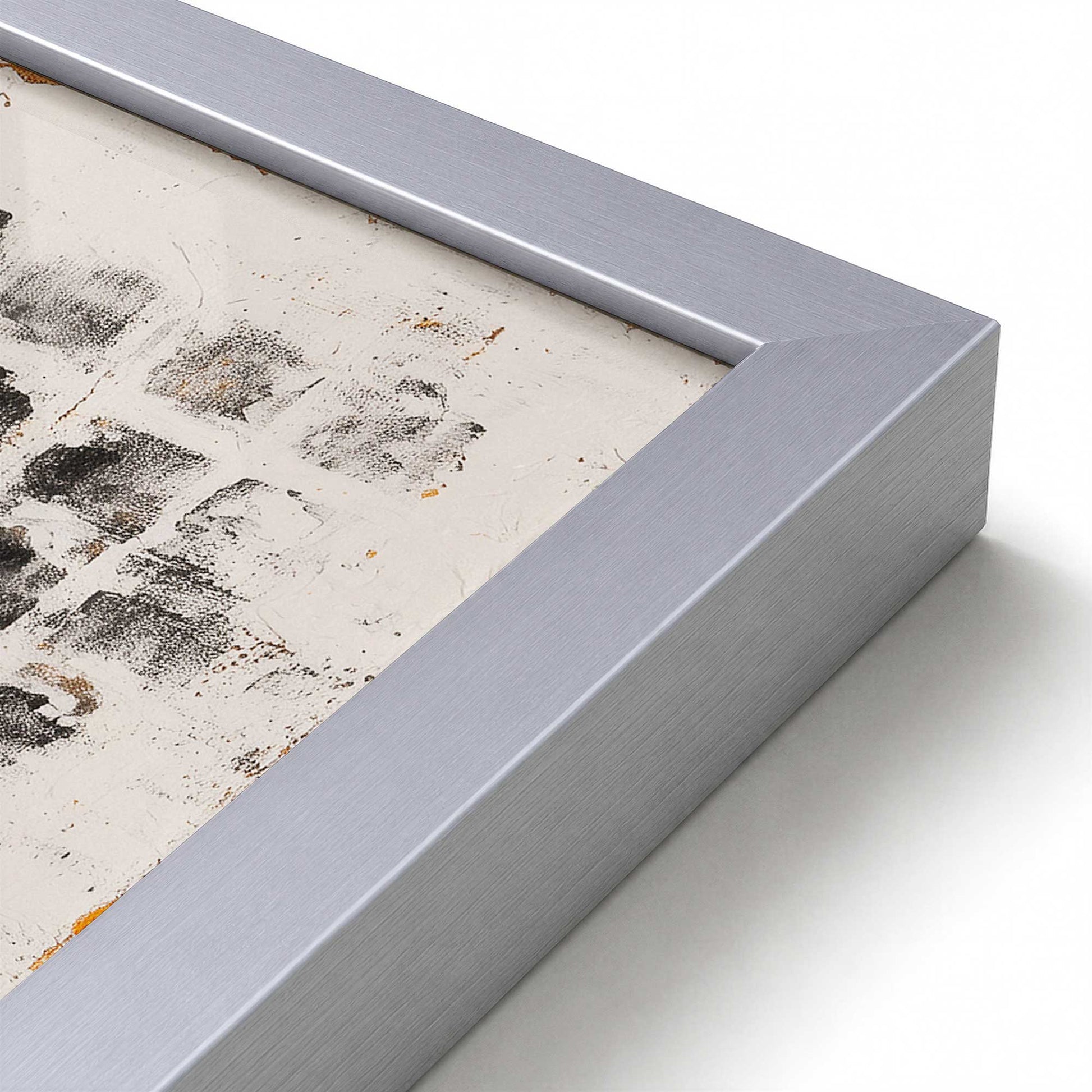 [Color:Polished Chrome], Picture of art in a Polished Chrome frame at an angle