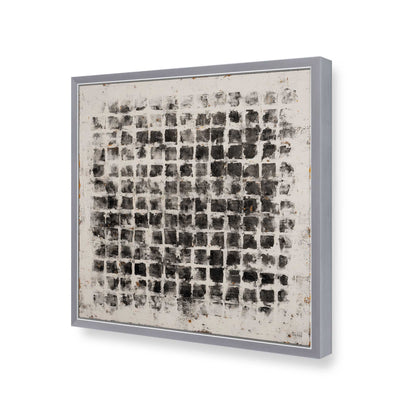 [Color:Polished Chrome], Picture of art in a Polished Chrome frame of the corner