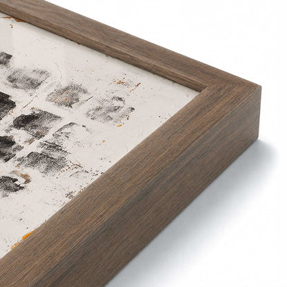 [Color:Walnut], Picture of art in a Walnut frame at an angle