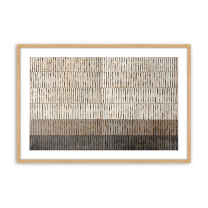 [Color:American Maple], Picture of art in a Polished Chrome frame