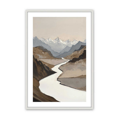 [Color:Opaque White], Picture of art in a Opaque White frame