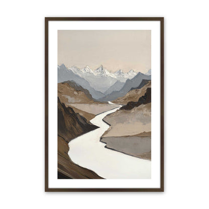 [Color:Brown], Picture of art in a Brown frame