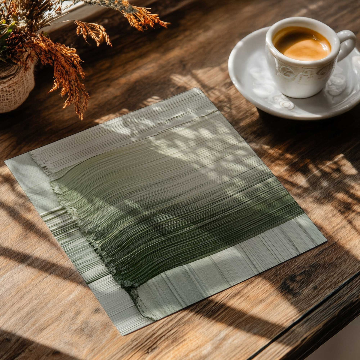 Green Fade II Paper Print