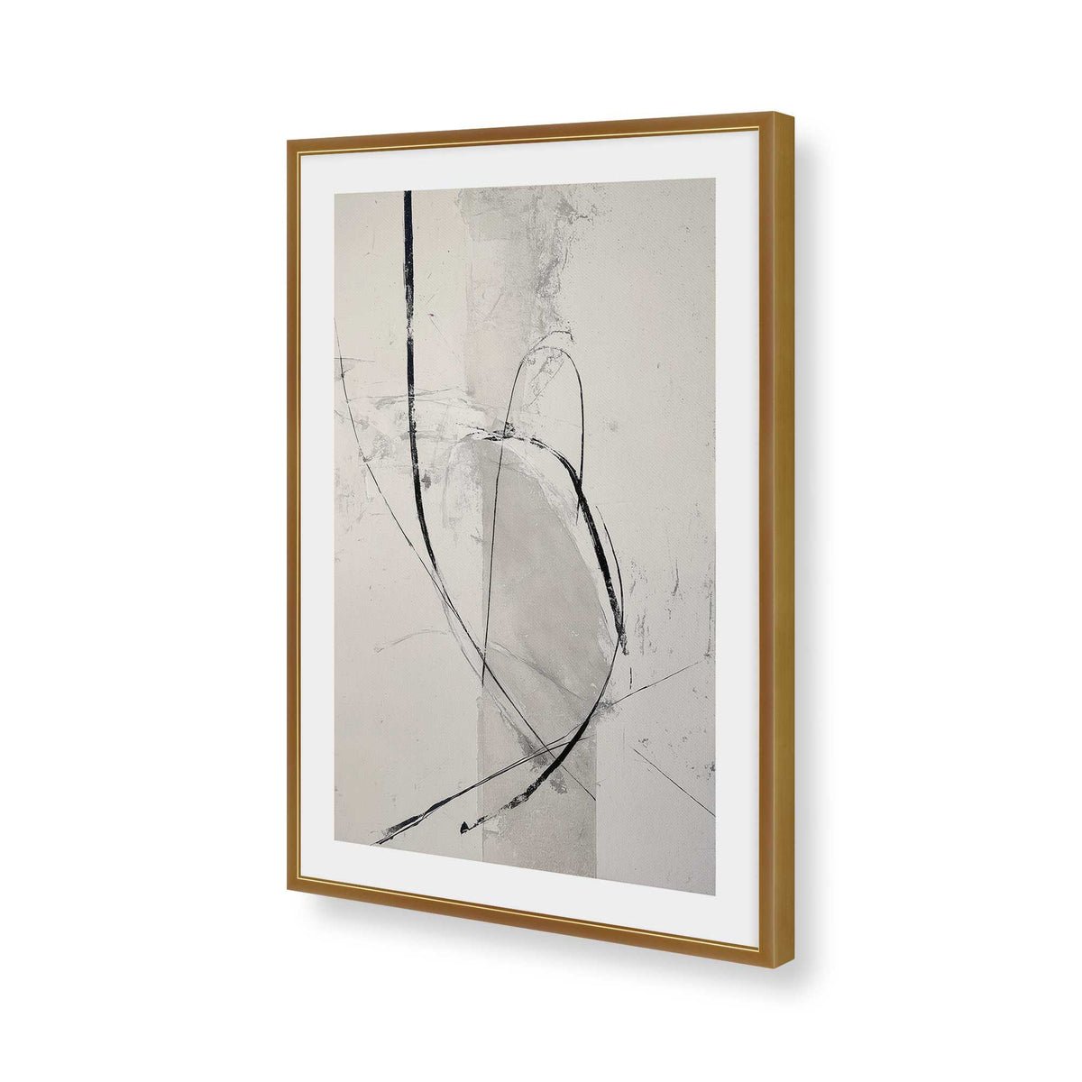 [Color:Polished Gold], Picture of art in a Polished Gold frame of the corner