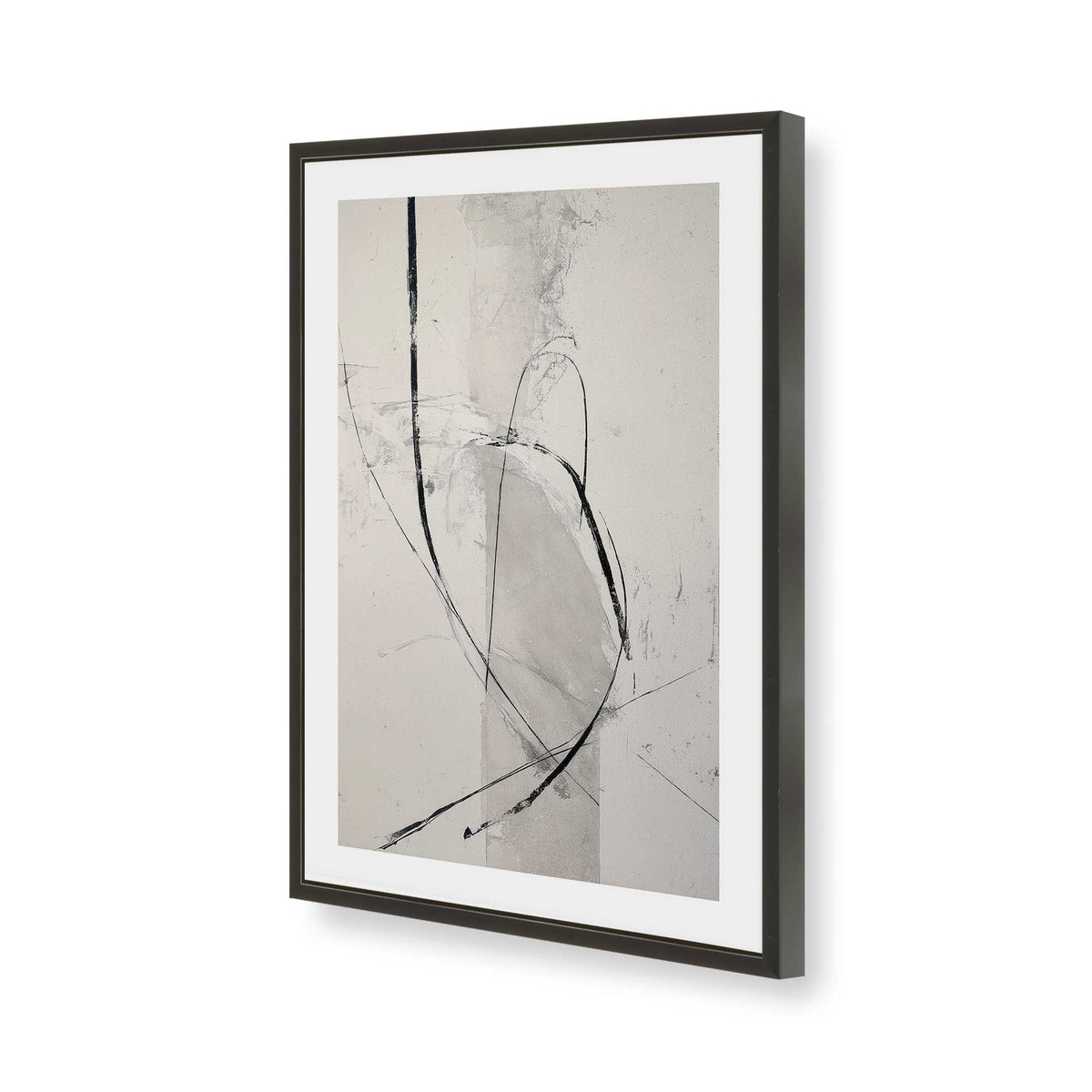 [Color:Satin Black], Picture of art in a Satin Black frame of the corner