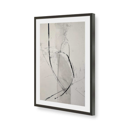 [Color:Satin Black], Picture of art in a Satin Black frame of the corner