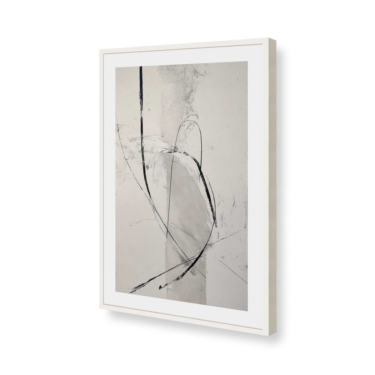 [Color:Opaque White], Picture of art in a Opaque White frame of the corner