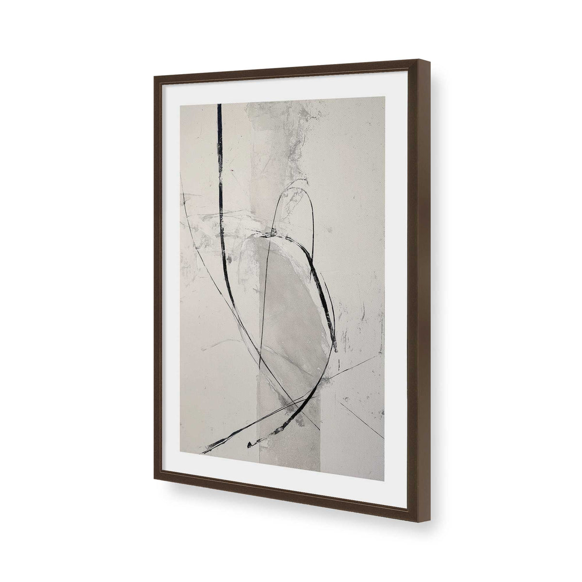 [Color:Brown], Picture of art in a Brown frame of the corner