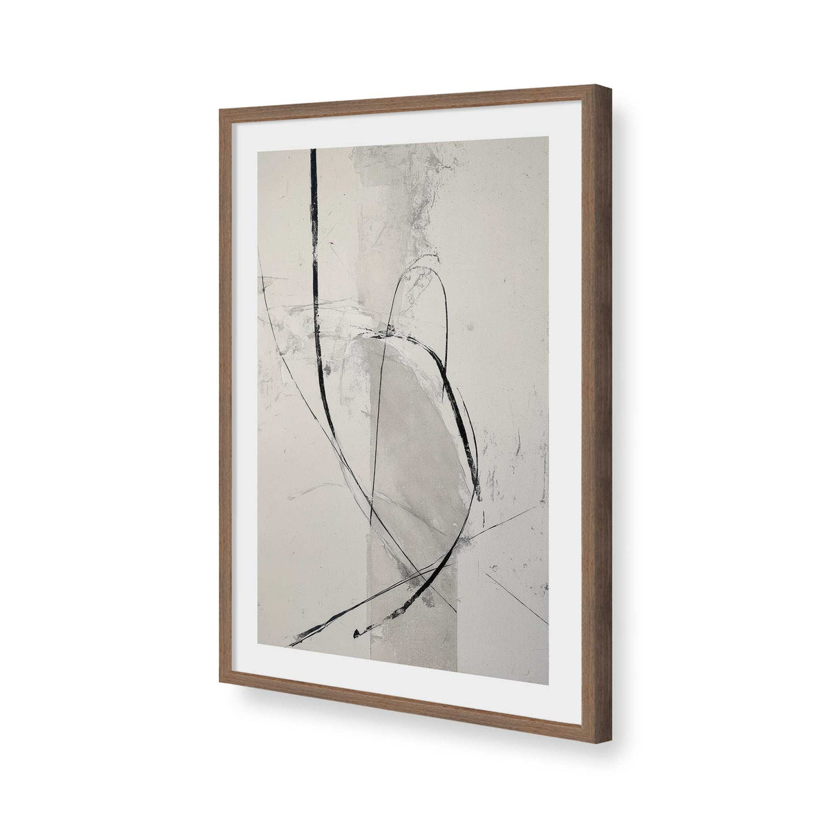 [Color:Walnut], Picture of art in a Walnut frame of the corner