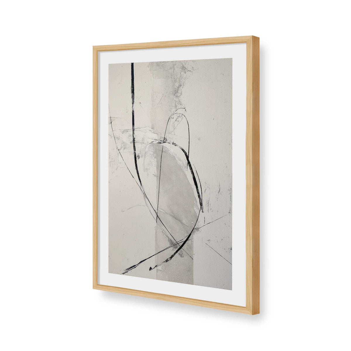 [Color:American Maple], Picture of art in a American Maple frame of the corner