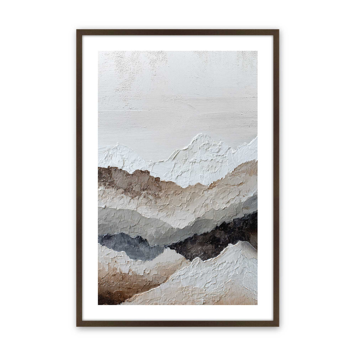 [Color:Brown], Picture of art in a Brown frame