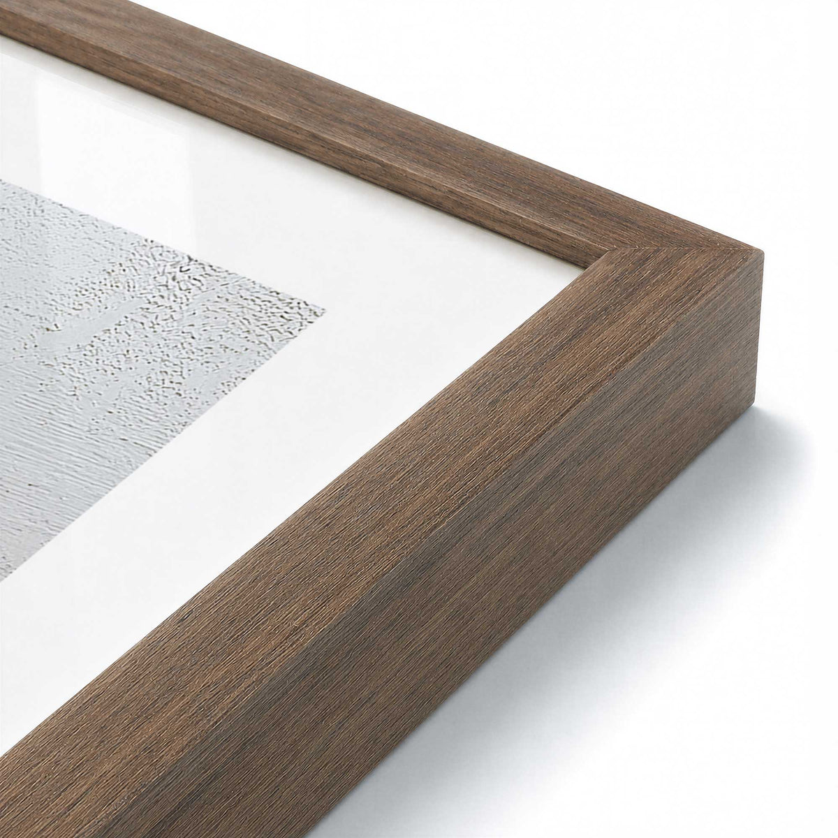 [Color:Walnut], Picture of art in a Walnut frame at an angle