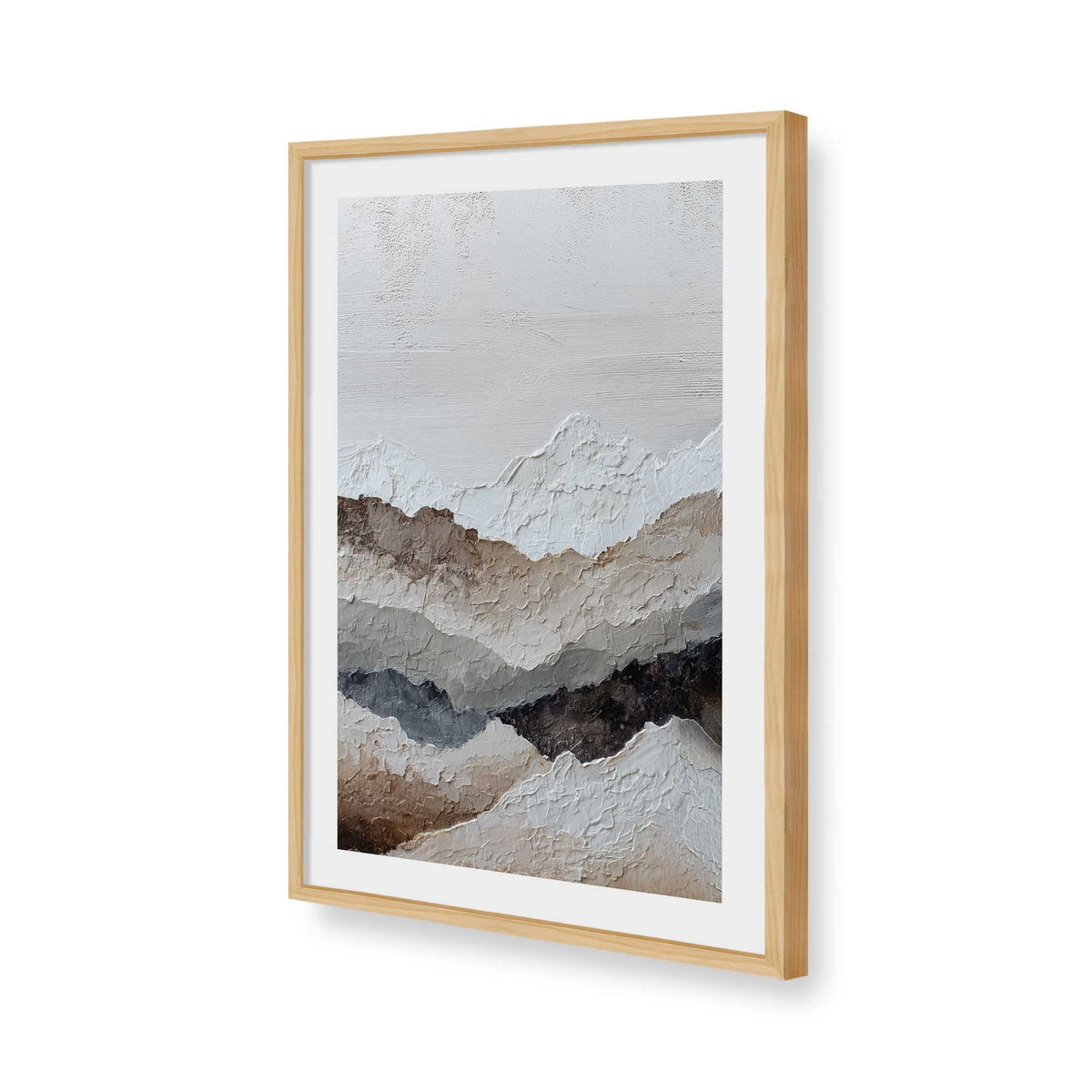 [Color:American Maple], Picture of art in a American Maple frame of the corner