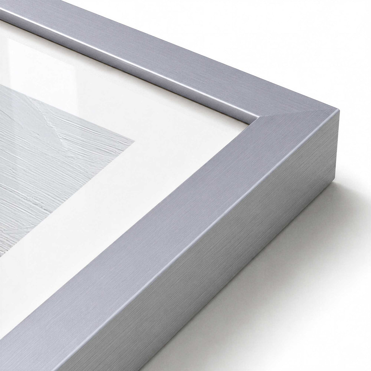 [Color:Polished Chrome], Picture of art in a Polished Chrome frame at an angle