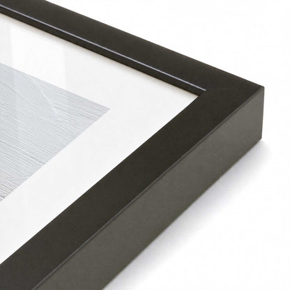 [Color:Satin Black], Picture of art in a Satin Black frame at an angle