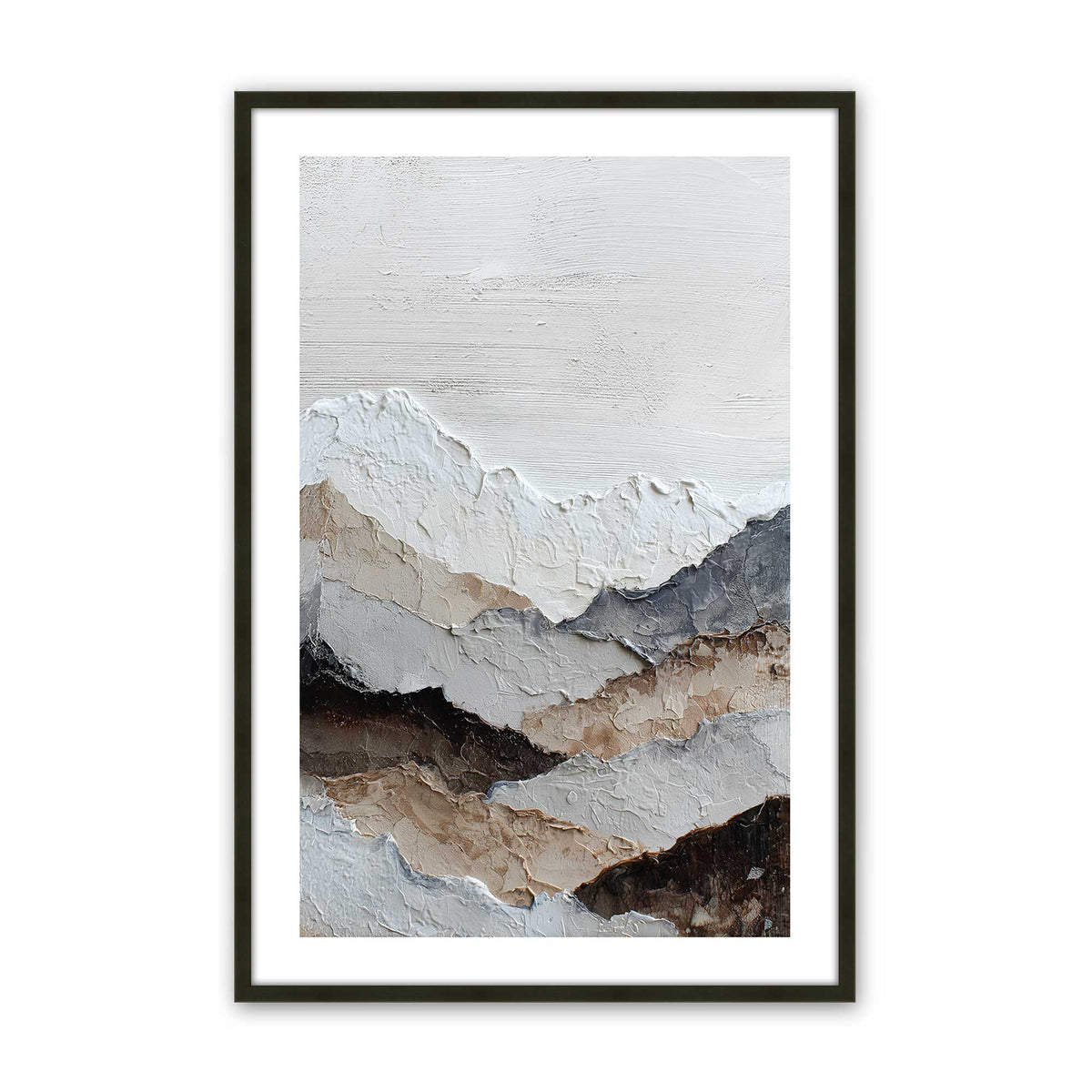 [Color:Satin Black], Picture of art in a Satin Black frame
