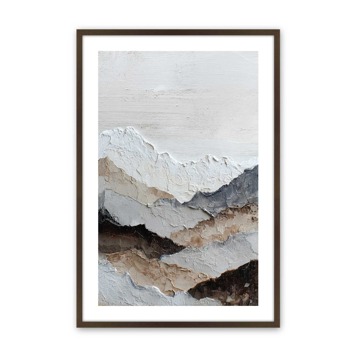 [Color:Brown], Picture of art in a Brown frame