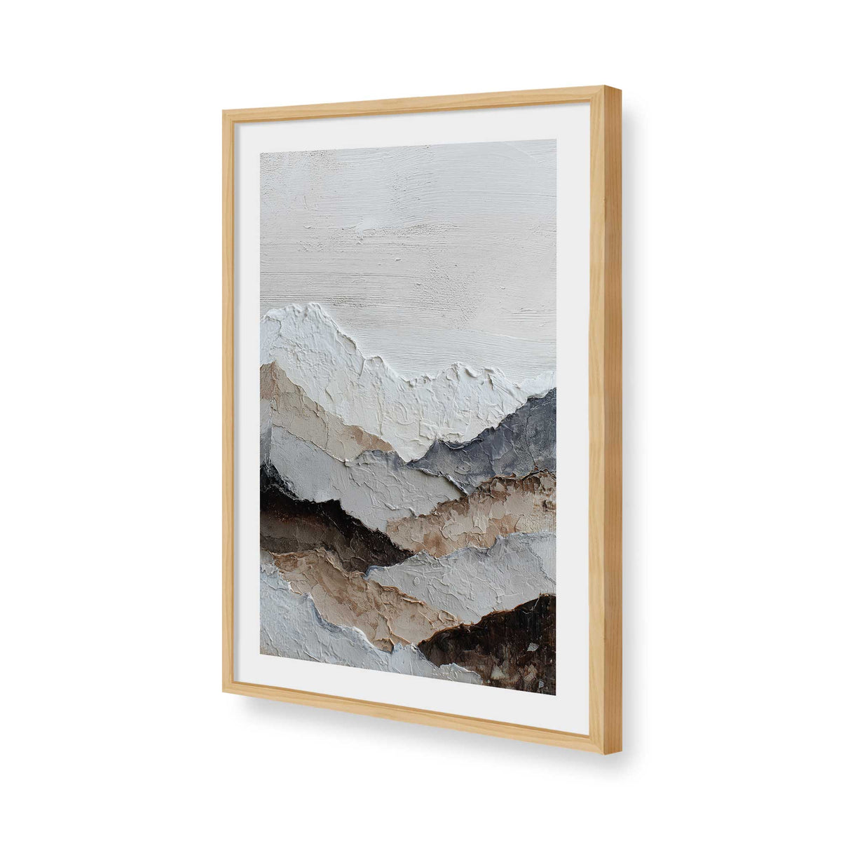 [Color:American Maple], Picture of art in a American Maple frame of the corner