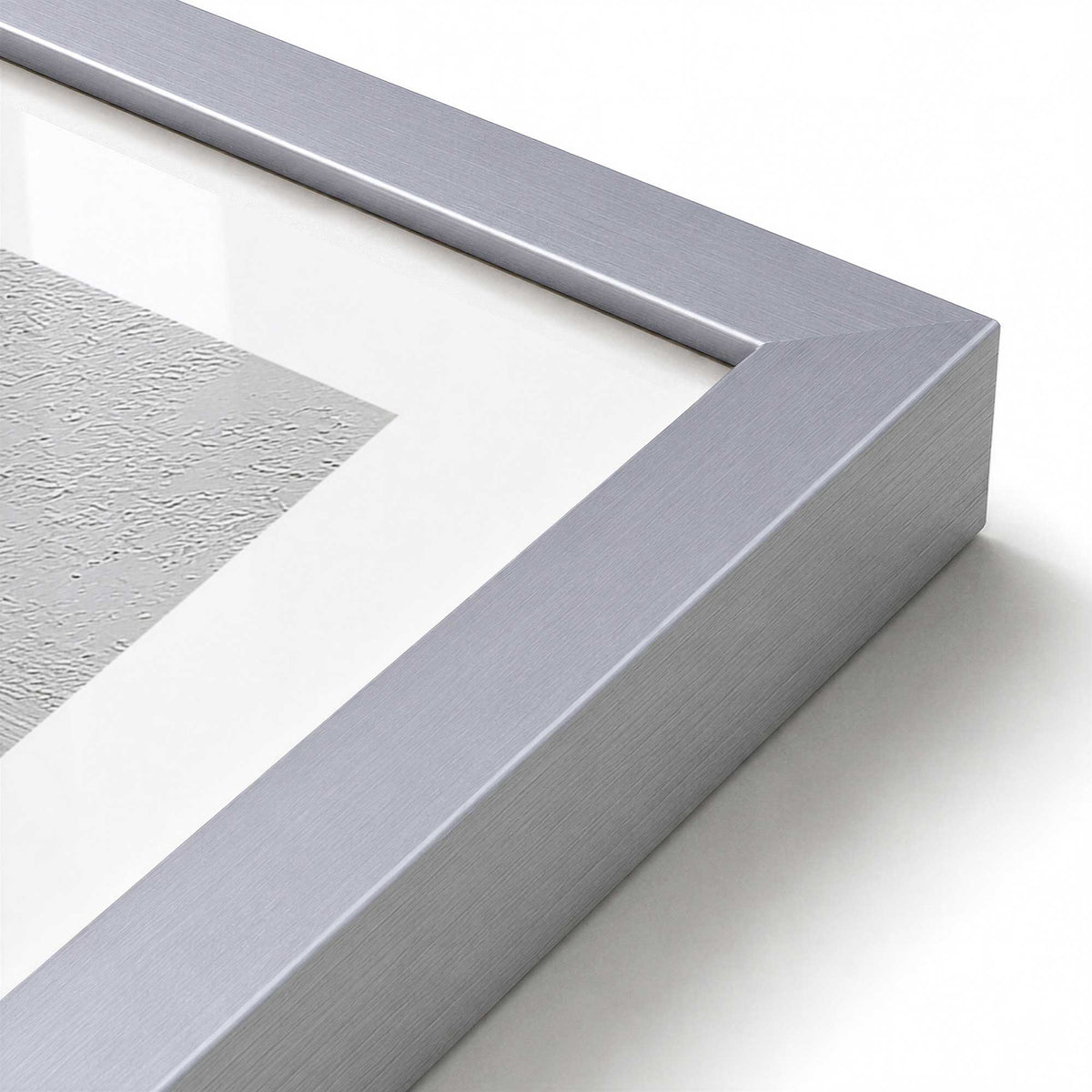 [Color:Polished Chrome], Picture of art in a Polished Chrome frame at an angle