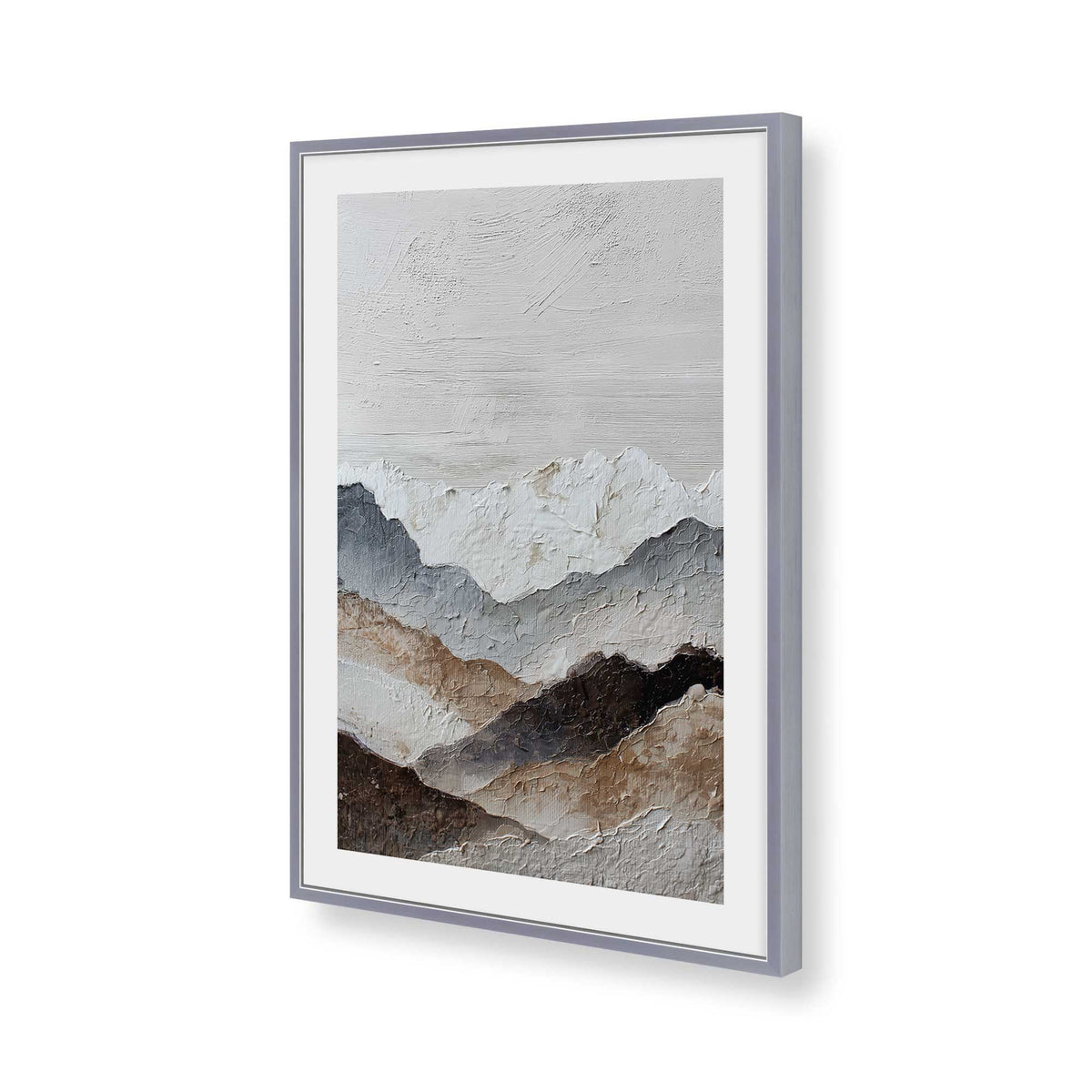 [Color:Polished Chrome], Picture of art in a Polished Chrome frame of the corner