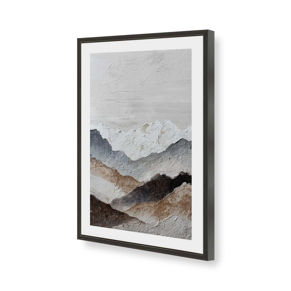 [Color:Satin Black], Picture of art in a Satin Black frame of the corner