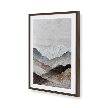 [Color:Brown], Picture of art in a Brown frame of the corner