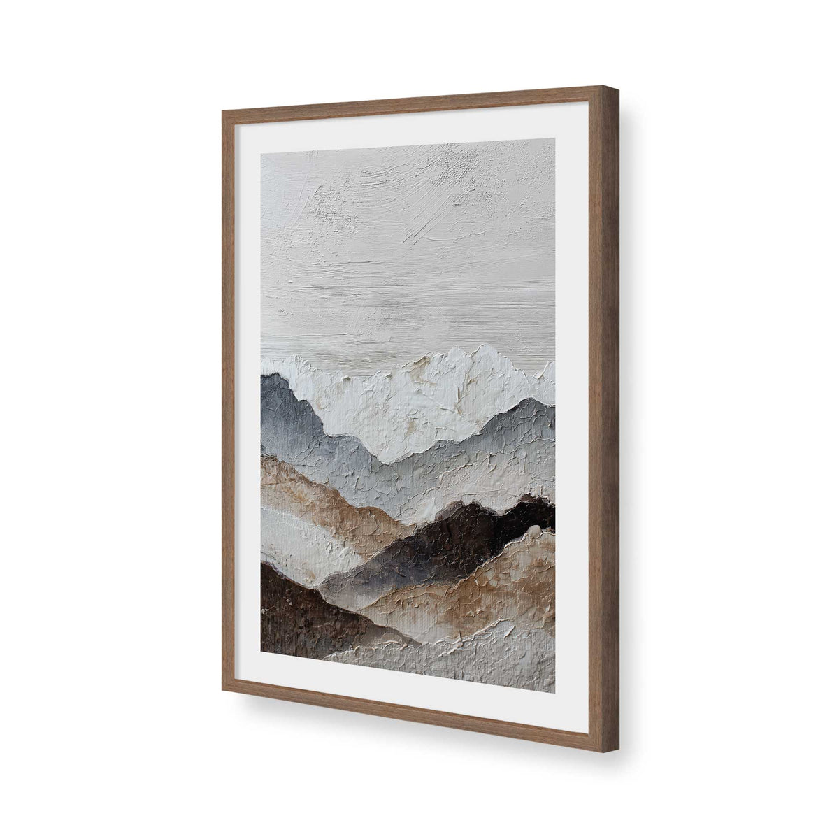 [Color:Walnut], Picture of art in a Walnut frame of the corner