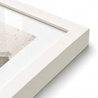 [Color:Opaque White], Picture of art in a Opaque White frame at an angle